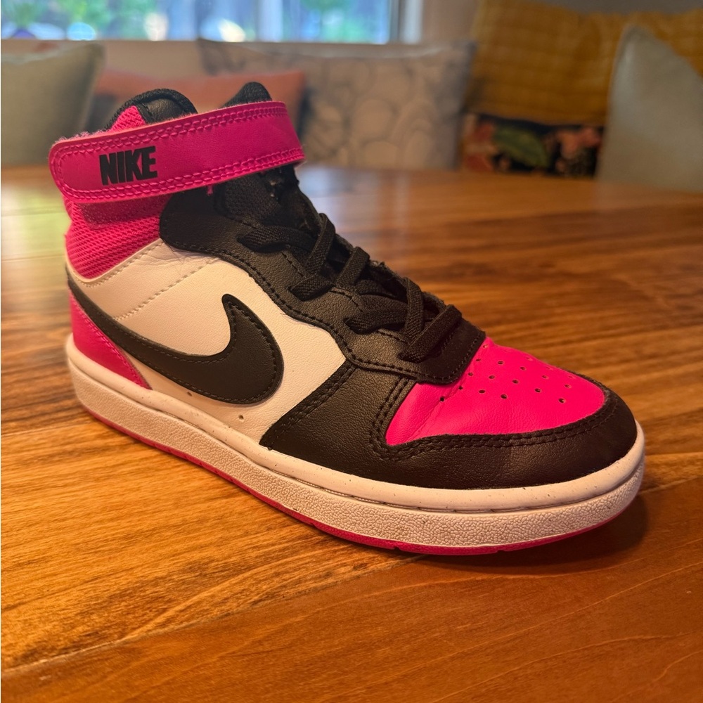 Nike Kids' Black, White, and Pink Sneakers
